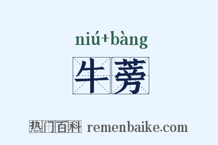 牛蒡是什么意思的图片